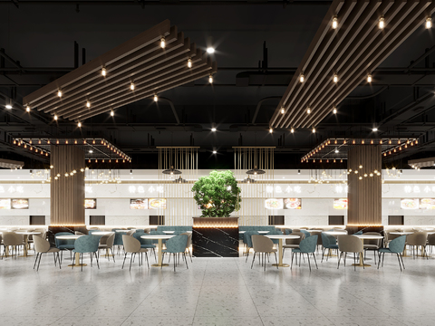  學校食堂CAD施工圖 
