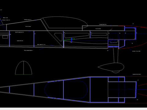  战斗机图纸CAD详图 