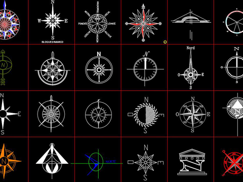  指南针cad图库 