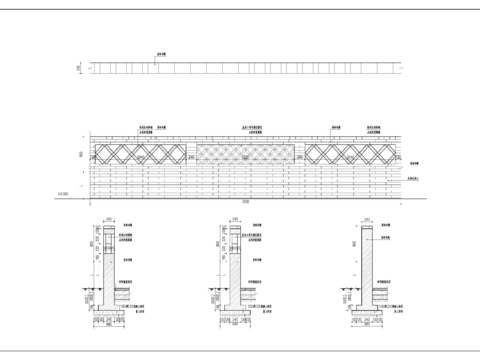  青砖墙cad大样图 