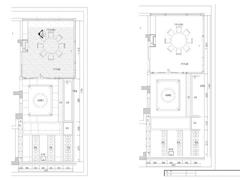  庭院平面及水电图cad施工图 