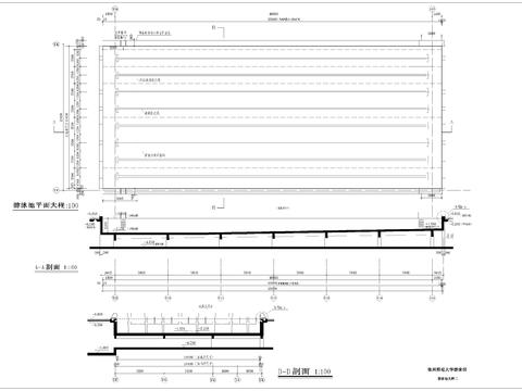  大学游泳馆 游泳池CAD节点大样 