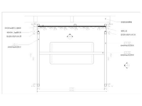  秋千架节点大样 