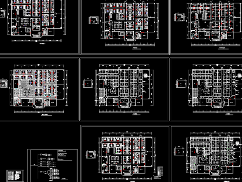  休闲中心cad施工图 