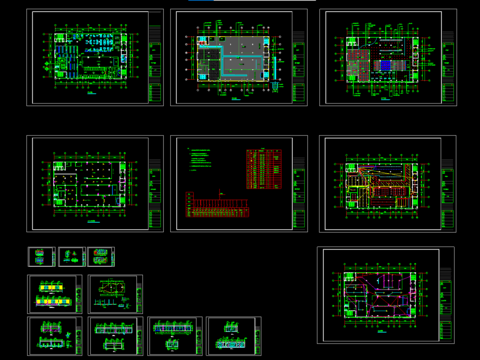  健身中心CAD施工图 