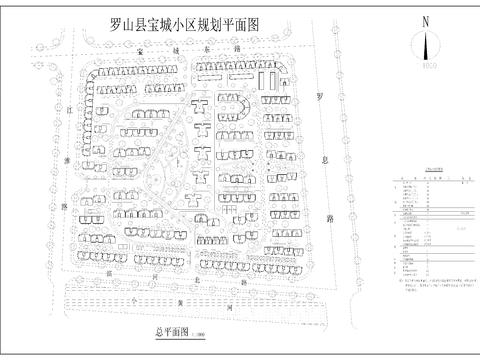  小區(qū)種植綠化CAD施工圖 