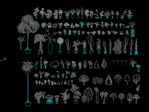  植物CAD图库 
