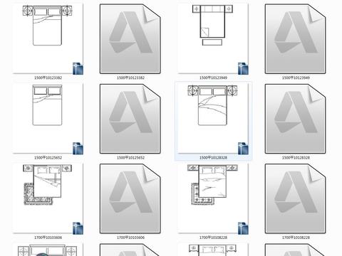  床平立面cad图块 