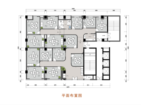  300㎡共享棋牌室cad平面图 
