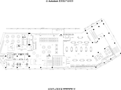  娱乐城电玩城游戏厅cad施工图 