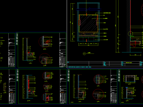  洗脸台CAD节点大样 