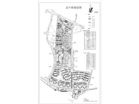 76萬方大型小區(qū)規(guī)劃cad總平面圖 