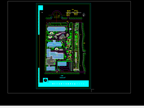  福利院总平面图cad图库 