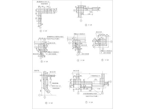  墙体构造CAD节点大样 