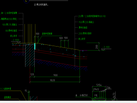  通风口屋面女儿墙大样 
