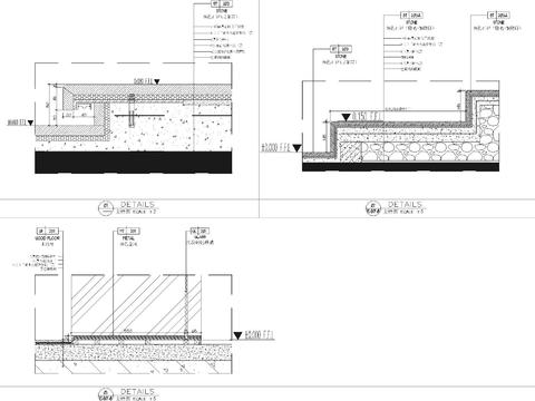  地坪节点cad大样图 