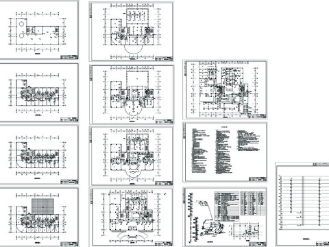  12层国际饭店空调通风CAD施工图 