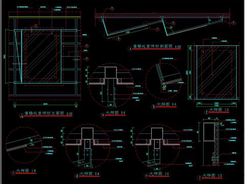  宣传栏CAD节点大样 
