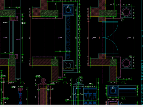  某别墅石材装饰CAD 