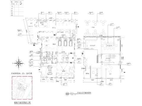  河南新村住户大堂cad平面图 