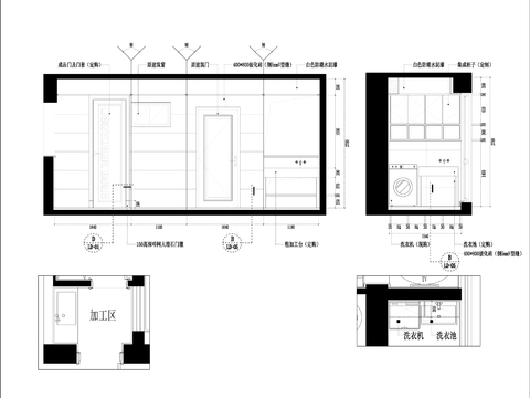  新中式风格CAD施工图 