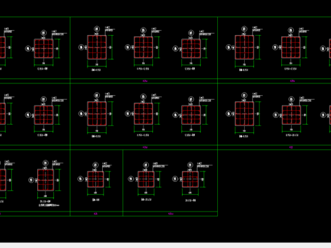  启东市档案馆cad结构图 