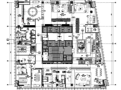  丹健国际-西安欧亚国际会所cad施工图 