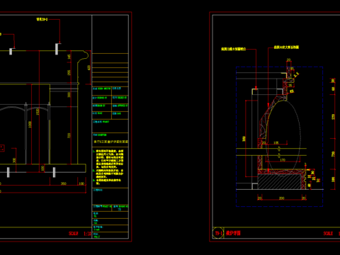  壁炉cad大样图 
