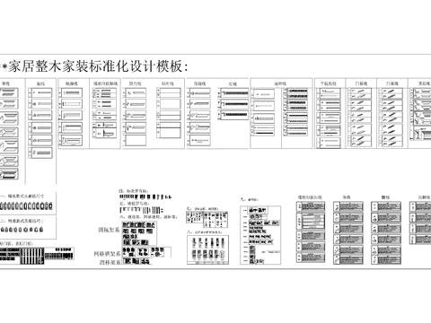  家居整木家装标准化设计模板 