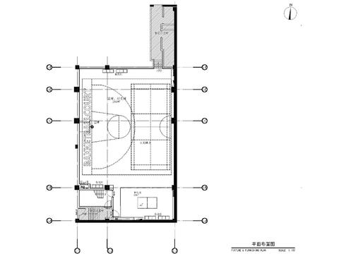  体育馆 篮球馆 运动馆cad平面图 