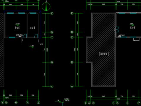  涧北社区党群服务中心给排水设计CAD施工图 