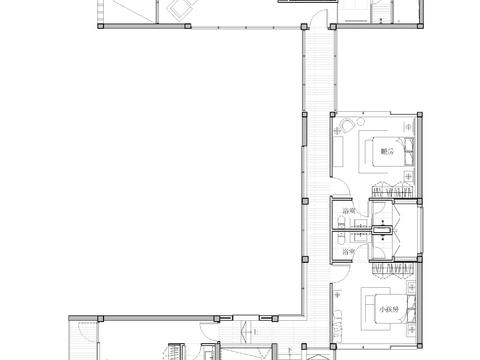 梁志天-上海九間堂C3型別墅樣板房施工圖 