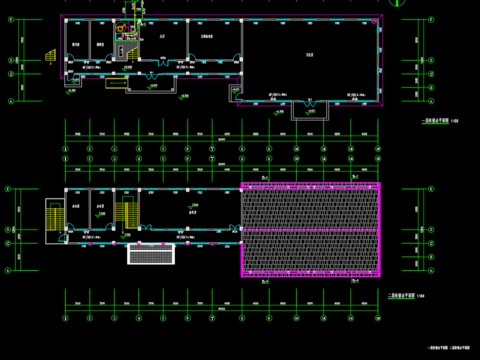  党群服务中心给排水设计CAD施工图 