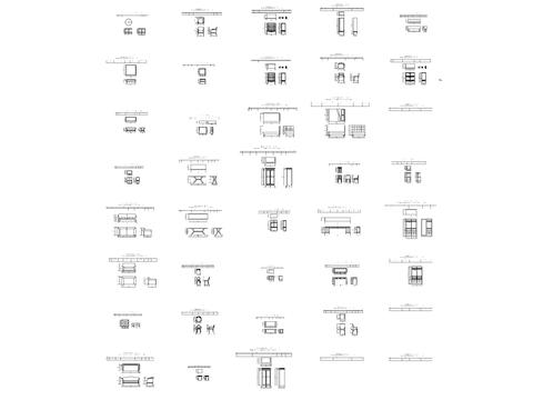  家具软装cad图库 
