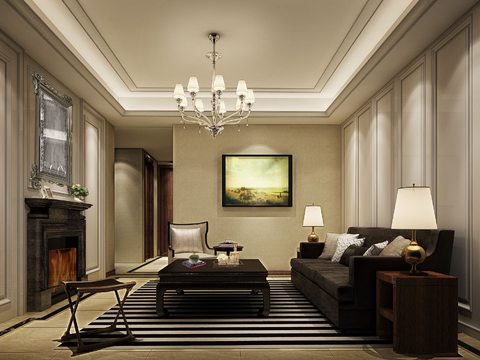  葛亚曦+牧笛上海绿地启东三期DS4户型样板间丨效果图+施工图+物料+软装方案 