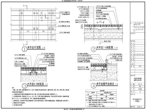  木平台通用cad大样图 
