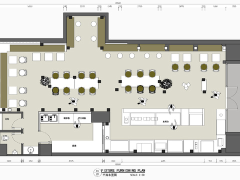  Annnd Café咖啡店cad施工图 