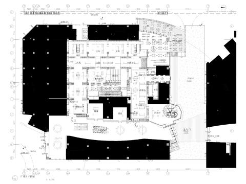  7980㎡書店 書吧cad施工圖 