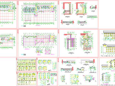  古建筑建筑CAD施工图 