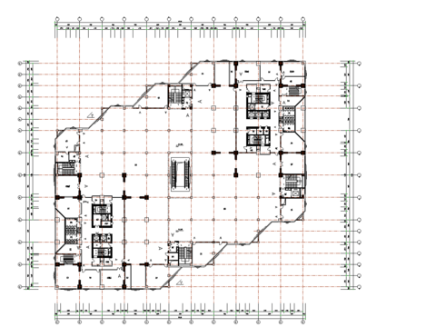  大型商場(chǎng)建筑cad施工圖 