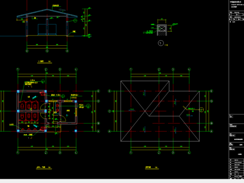  卫生间cad施工图 