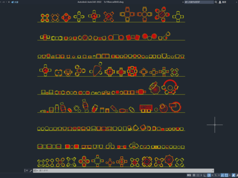  常用休闲桌椅cad图库 