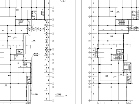  小区平层cad平面布置图 