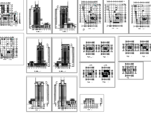  寫字樓建筑cad圖紙 