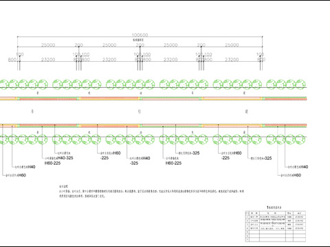  道路綠化種植設計CAD施工圖 