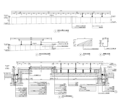  9组现代新中式镜面水景cad大样图 