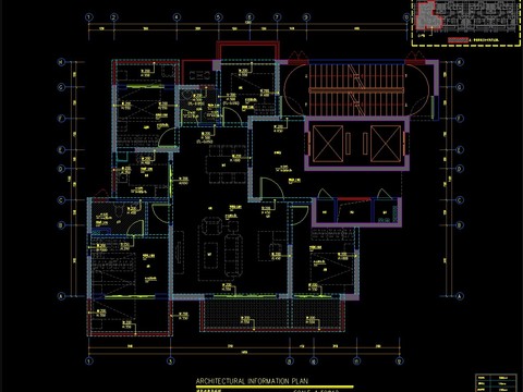  新中式家居项目cad施工图 