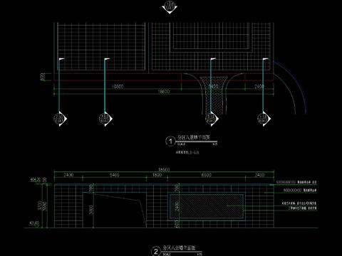  现代镂空花岗岩景墙CAD施工图 
