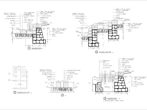  小溪等水CAD节点大样 