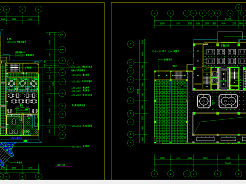  酒店大堂cad平面图 